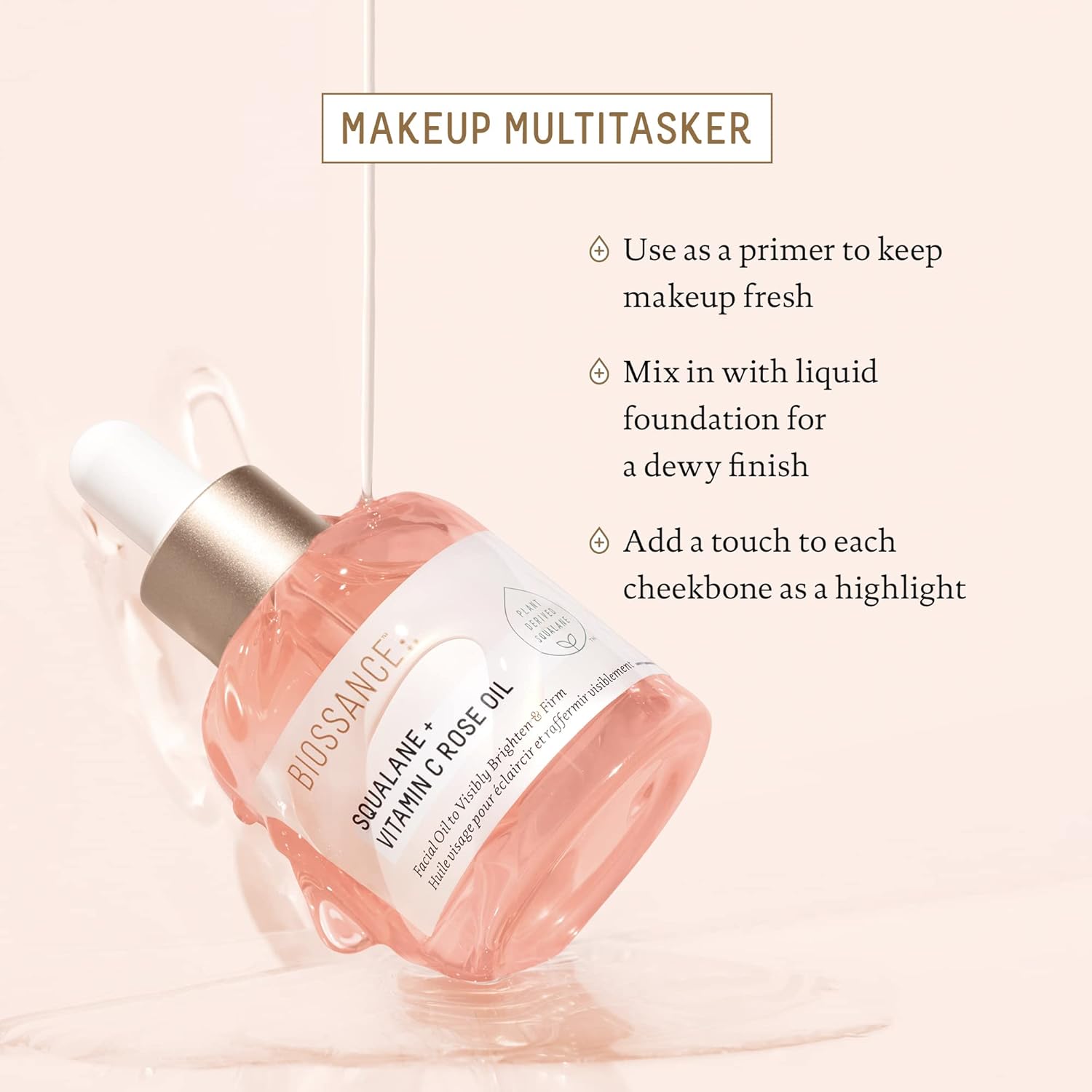 Biossance Squalane + Vitamin C Rose 30 ml New unboxed