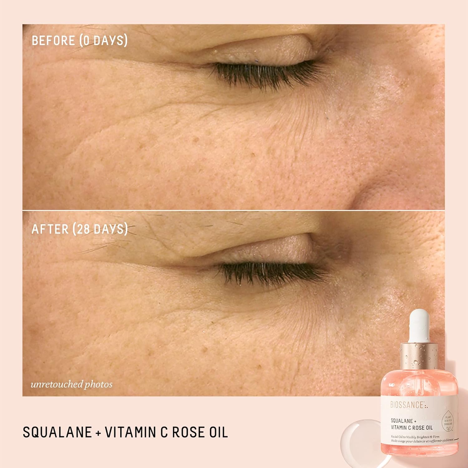 Biossance Squalane + Vitamin C Rose 30 ml New unboxed