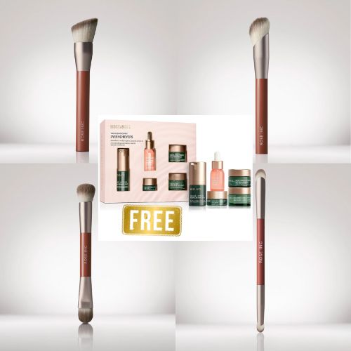 Rose Inc 4in1 Brush Set with FREE Biossance Overachievers Set