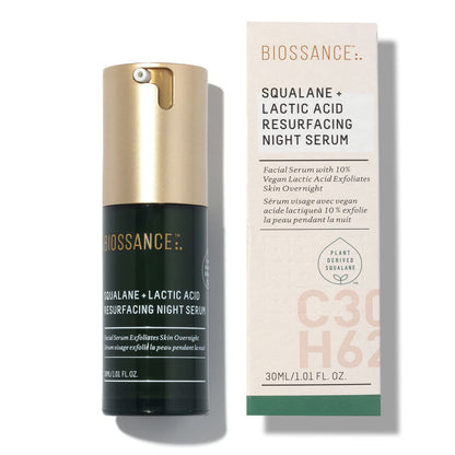 Biossance Squalane + Lactic Acid Resurfacing Night Serum