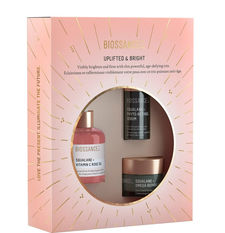 Biossance Uplifted and Bright Kit