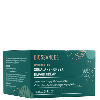 Biossance Squalane + Omega Repair Cream - 100 mL JUMBO SIZE