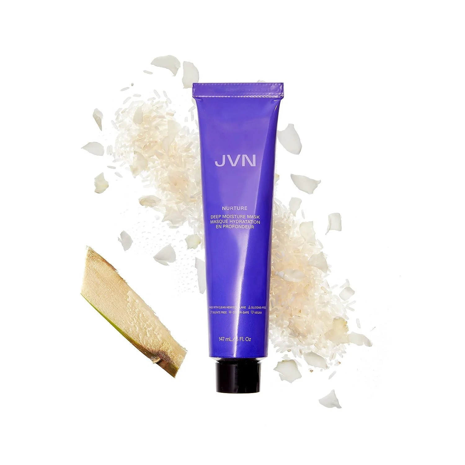JVN Nurture Deep Moisture Mask, Hydrating Hair Mask Conditioning Treatment, Redu