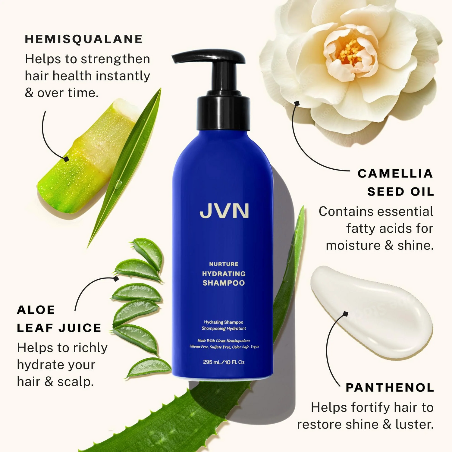 JVN Nurture Hydrating Shampoo 295 Ml / 10 Oz