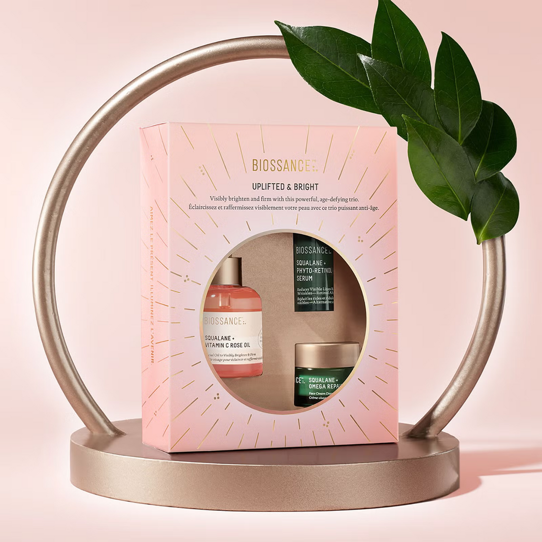 Biossance Uplifted and Bright Kit